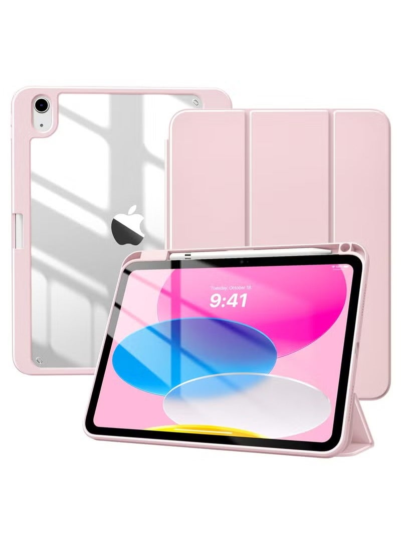 ميجوفاست حافظة لجهاز iPad (A16) الجيل الحادي عشر 11 بوصة 2025، حافظة لجهاز iPad الجيل العاشر 10.9 بوصة 2022 مع حامل قلم، غطاء حماية رفيع مع غطاء خلفي شفاف، خاصية الإيقاظ/السكون التلقائي - Image 1