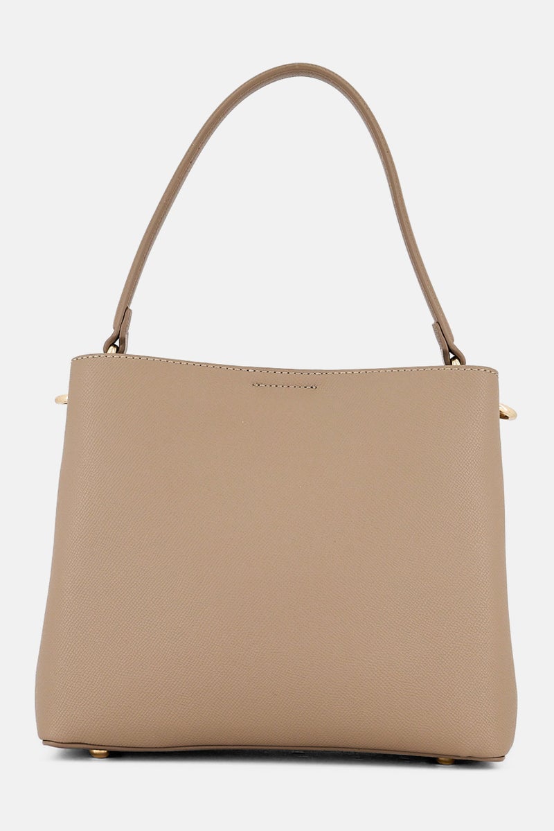 Kathy Ireland Women Brand Logo Tote Bag, Beige - Image 4