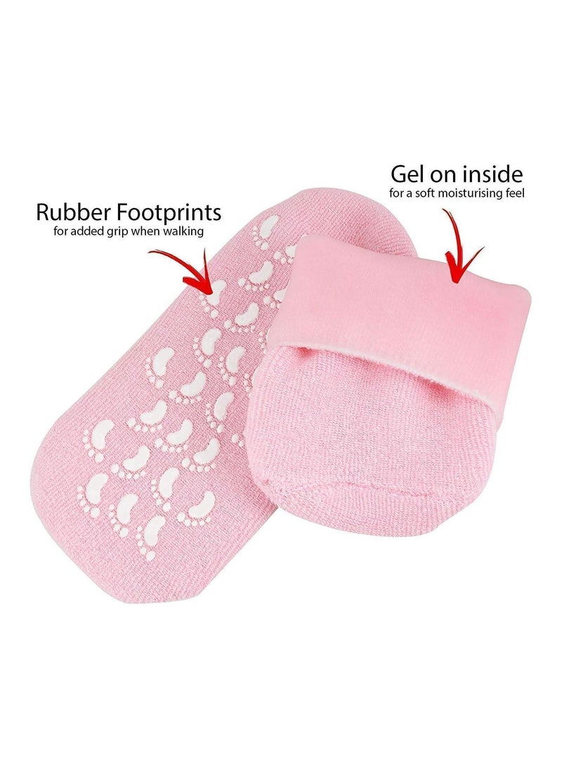 Generic Gel Socks for Men & Women Soft Moisturizing Gel Socks for Dry Cracked Feet Moisturizing Moisturizing Socks Infused with Essential Oils & Vitamins (Green)  - Image 2