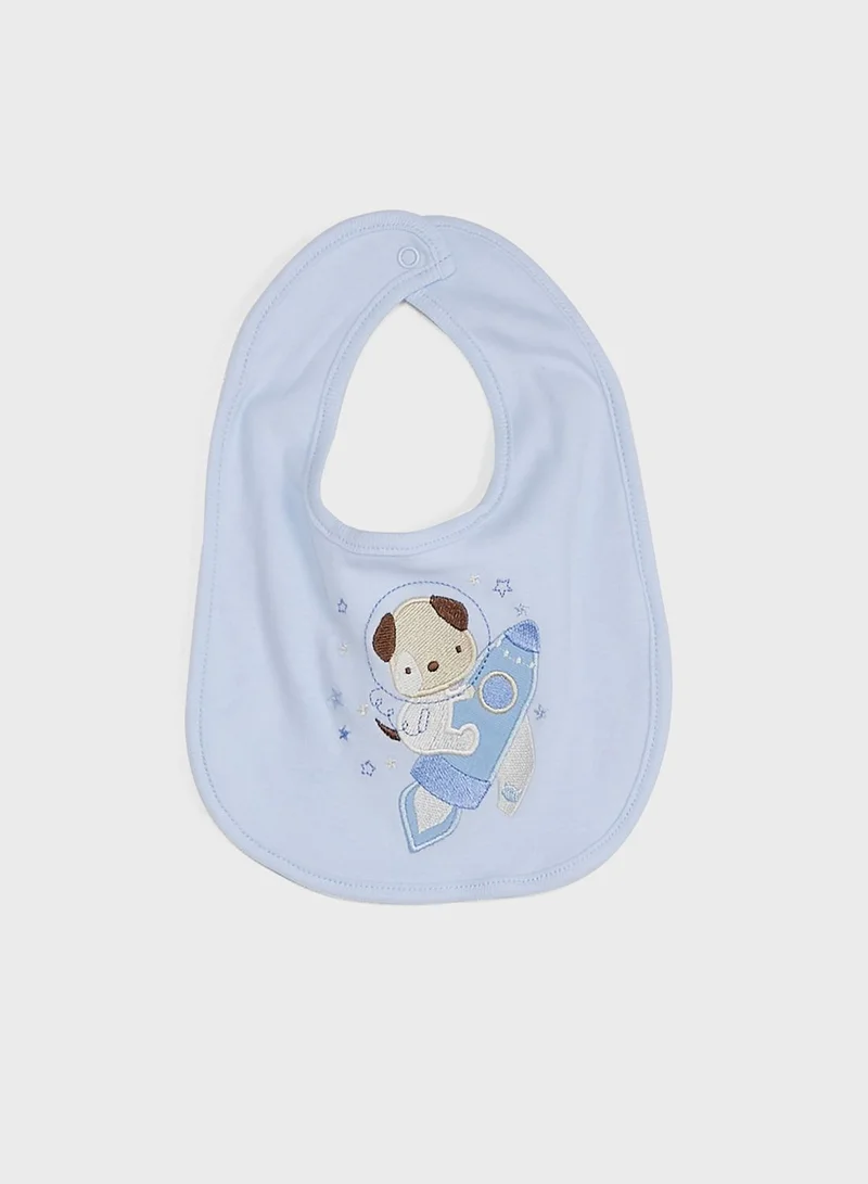 rock a bye baby Infant Bear Sleep suit Body Hat Bib Set