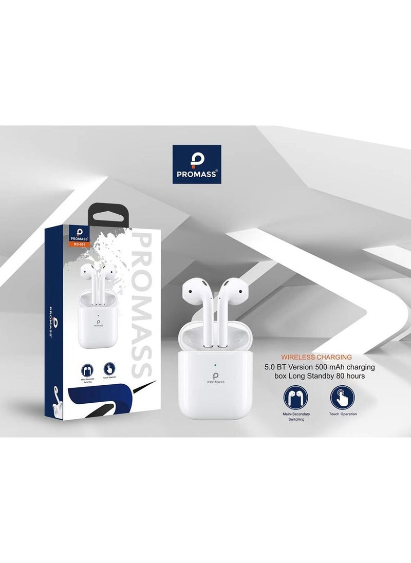 PROMASS - Original Bluetooth headset from Promas, first version, a wireless Bluetooth headset that supports wireless charging, features clear sound and noise isolation, works on all mobile phones such as iPhone - Image 1
