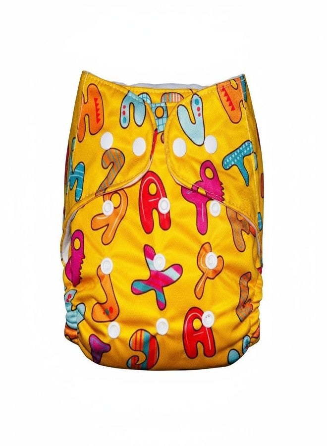 Viscous Cloth Baby Diaper Combo Pack | Leakage Proof Adjustable Cloth Diaper | Washable Reusable Diaper With Insert Pad | Infant Toddler Care Essentials | 3M To 3Years | Pack of 1 | Design -5 - Image 1
