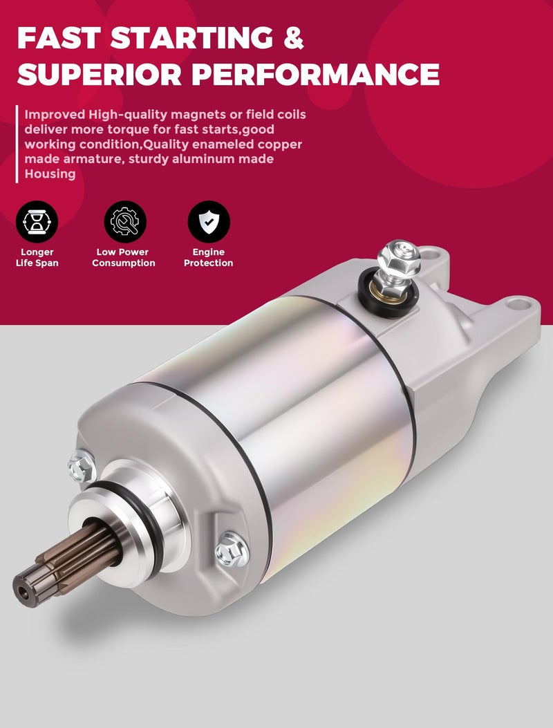 OLIFANT Starter Motor for Honda FourTrax 300 TRX300 TRX300FW ATV 1988-2000 TRX250 1987 ATC250 SX ATC 250 ES Big Red 246cc 31200-HC4-023 31200-HC4-033 SM13213 128000-4400 OLIFANT - Image 3
