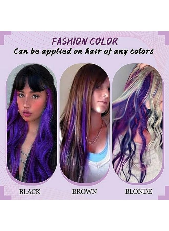 RUNATURE Purple U Tip Hair Extensions Human Hair 20 Inch Full Ends Purple U Tip Hair Extensions Hot Fusion Hair Extensions U Tip Human Hair Extensions Purple U Tip Extensions Invisible 25G 25S  - Image 2