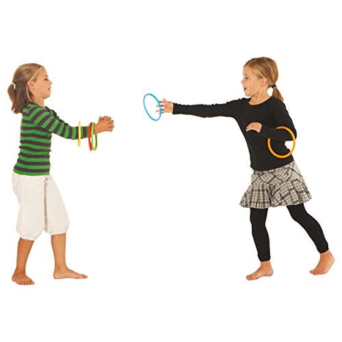 GONGE Activity Rings Multipurpose for Balance, Juggling, Throwing, Rhythmic Exercises and Gymnastics Set of 6 in Different Vibrant Colors - Image 2