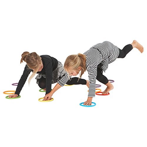 GONGE Activity Rings Multipurpose for Balance, Juggling, Throwing, Rhythmic Exercises and Gymnastics Set of 6 in Different Vibrant Colors - Image 5