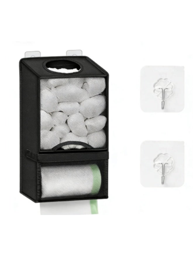 Arabest Extra Large 2-in-1 Plastic Bag Holder for Grocery Bags, Grocery Bag Holder with Trash Roll Dispenser, Plastic Bag Organizer - Image 1