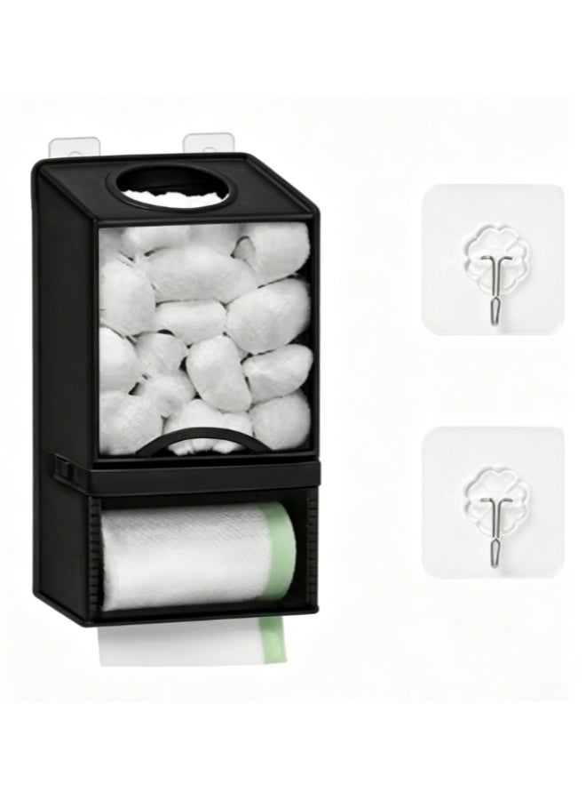 Arabest Extra Large 2-in-1 Plastic Bag Holder for Grocery Bags, Grocery Bag Holder with Trash Roll Dispenser, Plastic Bag Organizer - Image 1