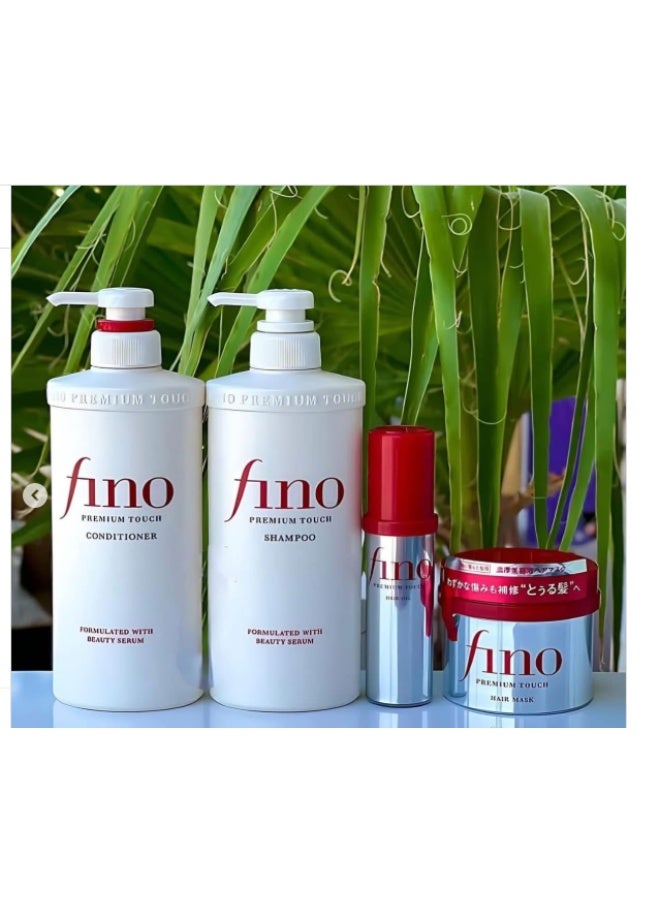 Fino Premium Touch Luxury Hair Care Set - Shampoo, Conditioner, Hair Mask, and Hair Oil - Dry Damaged Repair - Image 3