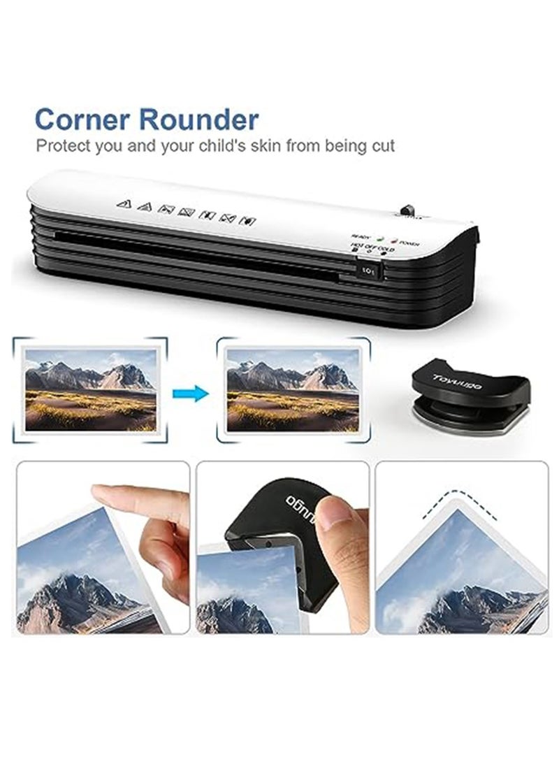 OSMILE SL299 A4 Laminator Machine Set – 4-in-1 Hot & Cold Thermal Laminator for Home, Office & School, with Paper Trimmer, Corner Rounder & 15 Pouches - Image 2