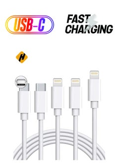 HuHa MFi Certified USB C to iPhone 12 Lightning Cable Charger,5Pack 3FT/6Foot/10Feet Rosyclo Type C Lightning Cord Support Fast Power Delivery Wire Compatible iPhone 14 Pro Max/13/11/XS/X/8  - Image 1
