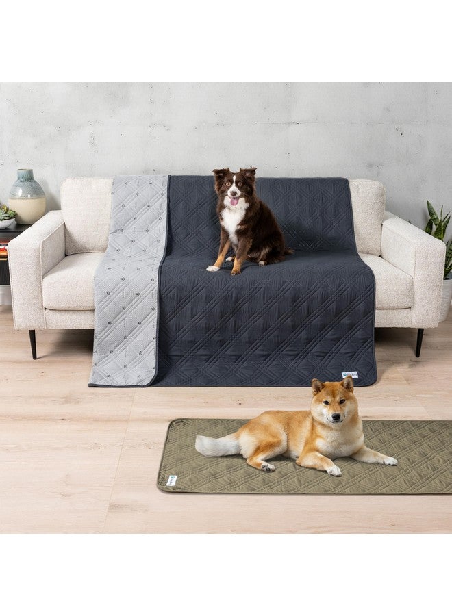 PetAmi Waterproof Couch Cover For Dogs, Waterproof Pet Blanket, Reversible Furniture Cover Sofa Protector For Pet Cat Bed, Washable Waterproof Blanket Dog Cover For Couch Seat, 68X82 Gray - Image 2