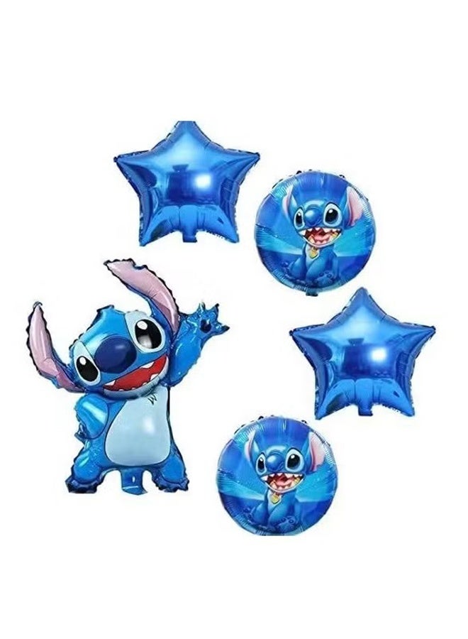 واي جيه مجموعة زينة بالونات من الألمنيوم على شكل خياطة مكونة من 5 قطع - Image 2