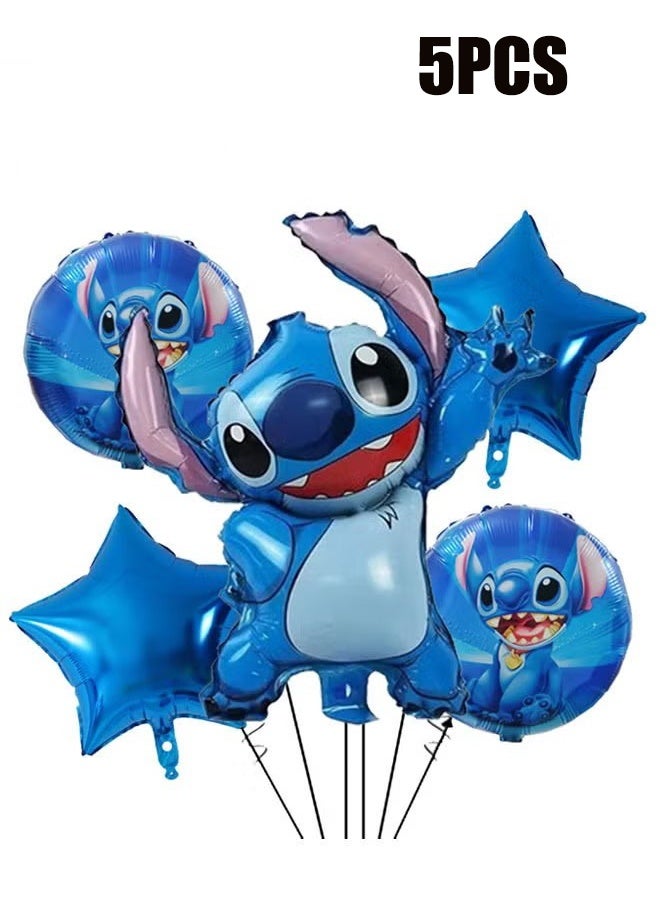 واي جيه مجموعة زينة بالونات من الألمنيوم على شكل خياطة مكونة من 5 قطع - Image 1