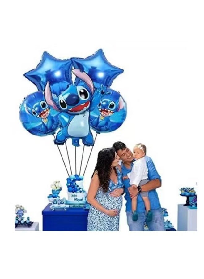 واي جيه مجموعة زينة بالونات من الألمنيوم على شكل خياطة مكونة من 5 قطع - Image 3