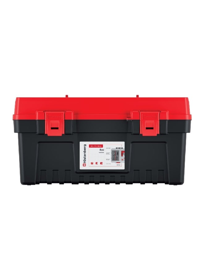 Kistenberg EVO 55 Durable Tool Box with Removable Separators Black and Red 28.6 x 27.4 x 54.8 cm KEV5530-3020 - Image 1