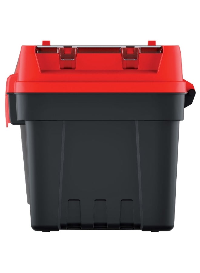 Kistenberg EVO 55 Durable Tool Box with Removable Separators Black and Red 28.6 x 27.4 x 54.8 cm KEV5530-3020 - Image 3