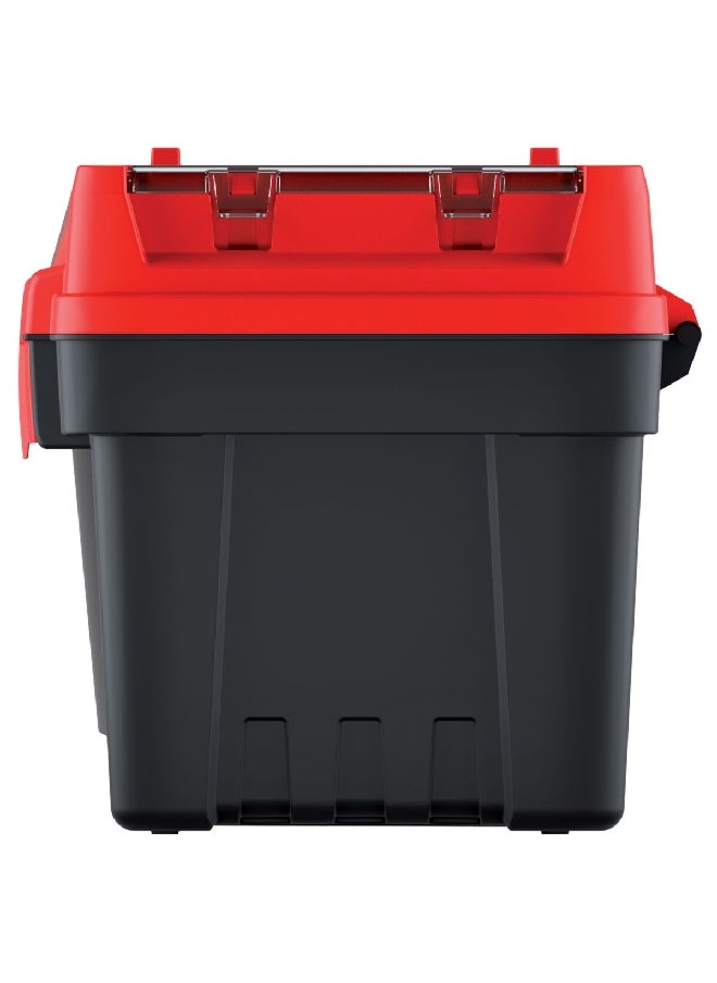 Kistenberg - EVO 55 Durable Tool Box with Removable Separators Black and Red 28.6 x 27.4 x 54.8 cm KEV5530-3020 - Image 1