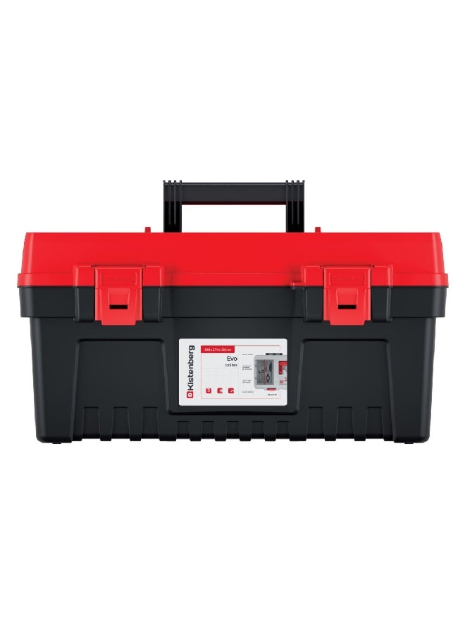 Kistenberg - EVO 55 Durable Tool Box with Removable Separators Black and Red 28.6 x 27.4 x 54.8 cm KEV5530-3020 - Image 1