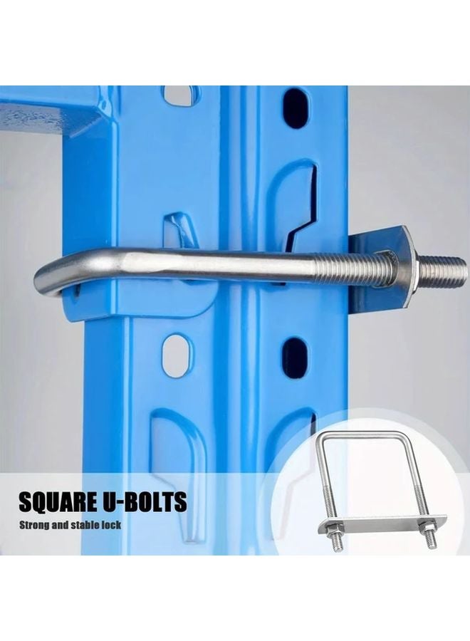 4pcs 304 Stainless Steel U Bolts M6 Threads With Nuts Frame Boards For Traction - Image 5