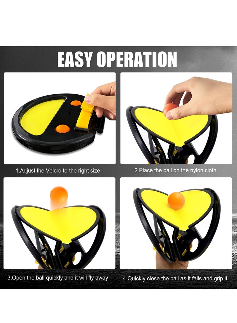 6PCToss and Catch Game Set, 2 catches rackets and 4 balls，Indoor Ball Catch Toy For Kids, Funny Grip Throwing Game Toy, Interactive Children Ball Catcher Set, Garden Games for Family Party Yard Home  - Image 5