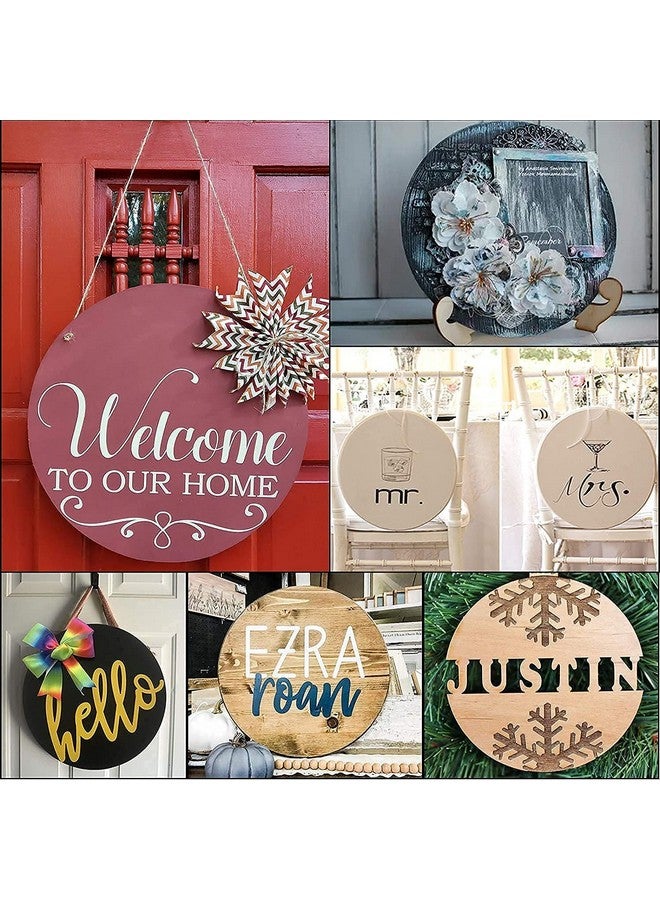estella MDF Board - Estella® 6 Inch MDF Board for Art and Craft - 6 Pieces Round MDF Cutout | MDF Coasters, Resin, Lippan, Mandala, Painting, Wall Hanging, Clock Making, Decoration | 6 Pieces 3.5 mm Thickness  - Image 2