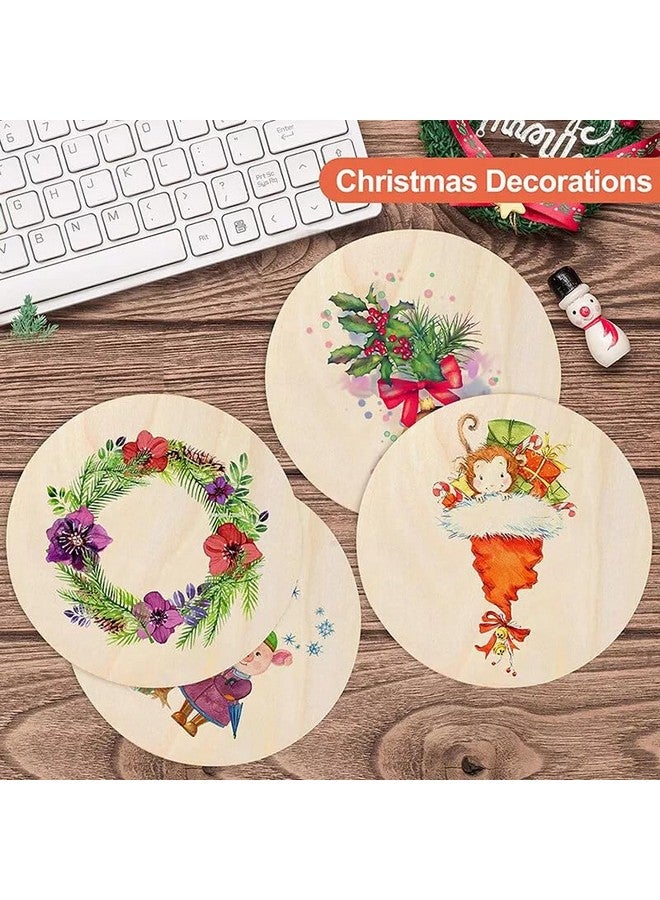 estella MDF Board - Estella® 6 Inch MDF Board for Art and Craft - 6 Pieces Round MDF Cutout | MDF Coasters, Resin, Lippan, Mandala, Painting, Wall Hanging, Clock Making, Decoration | 6 Pieces 3.5 mm Thickness  - Image 5