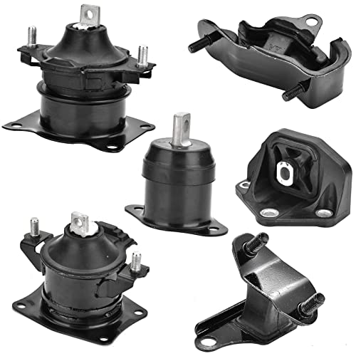 Iker 6PCS Engine Motor Mount Set Compatible with Honda Accord 3.0L 2003-2007 Auto Transmission Motor Mount Replace A4526HY A4527HY A4524 A4525 A4544 A4517 - Image 1