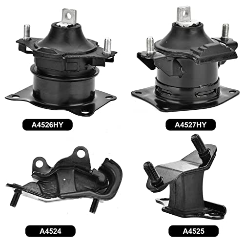 Iker 6PCS Engine Motor Mount Set Compatible with Honda Accord 3.0L 2003-2007 Auto Transmission Motor Mount Replace A4526HY A4527HY A4524 A4525 A4544 A4517 - Image 2