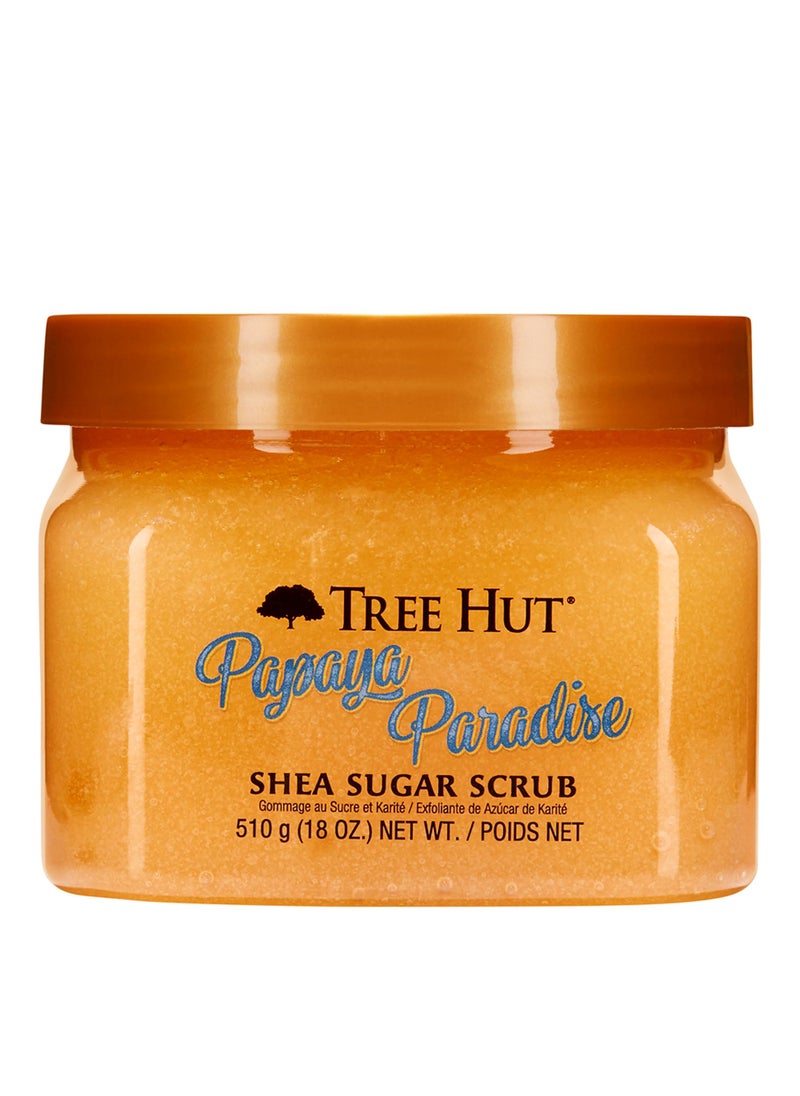 Tree Hut Tree Hut Papaya Paradise Shea Sugar Scrub | Exfoliating Body Scrub Removes Dead, Dry Skin for a Soft & Hydrated Feel | Nourishing Essential Body Care | 18 fl oz. 