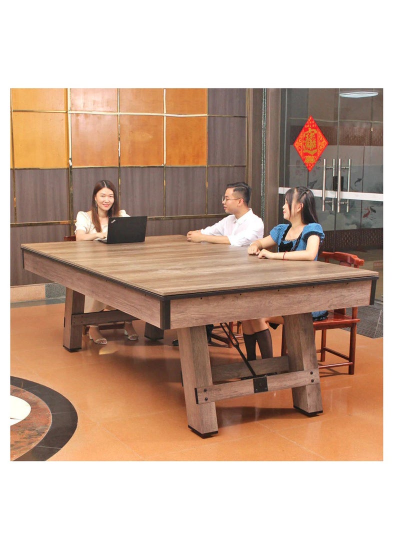 Generic 3 in 1 8ft Pool Billiard Table + HouseholdTable Tennis Table + meeting or dining table MultiFunction Game Table  - Image 2
