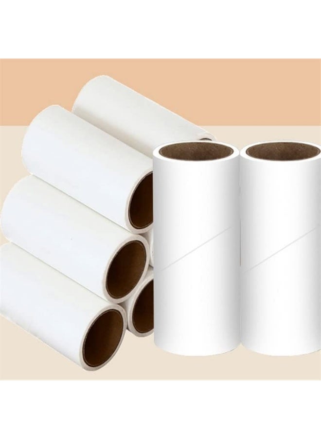 Meetion 10 Pcs Lint Roller Refill 600-Page Tearable Sticky Fluff Roller Supplement Paper Core Suitable for Pet Hair Dust Removal Lint Rollers Replacement Paper Core (Not Including Handle) - Image 2