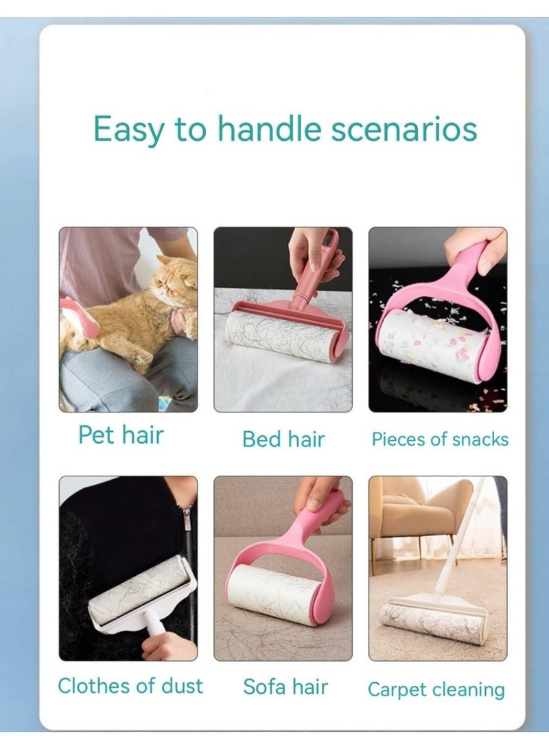 Meetion 10 Pcs Lint Roller Refill 600-Page Tearable Sticky Fluff Roller Supplement Paper Core Suitable for Pet Hair Dust Removal Lint Rollers Replacement Paper Core (Not Including Handle) - Image 4