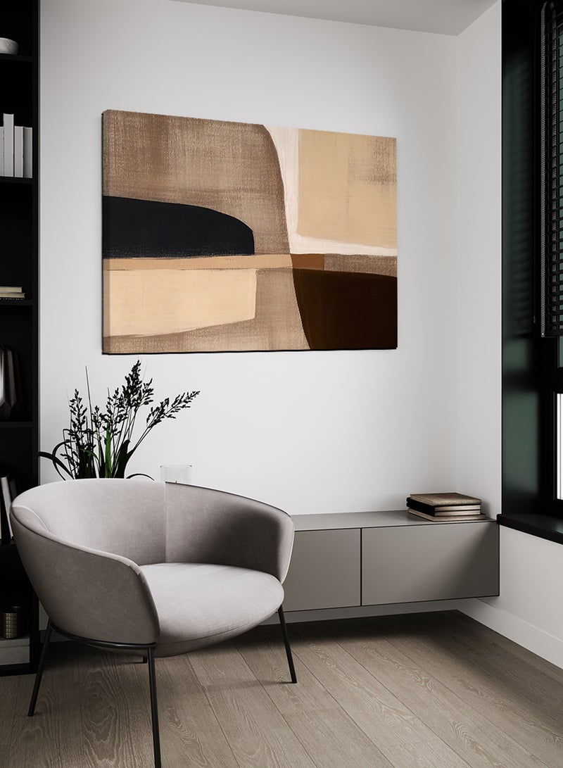 لوحة كانفاس على إطار خشبي بتصميم نمط فني عصري - Image 2