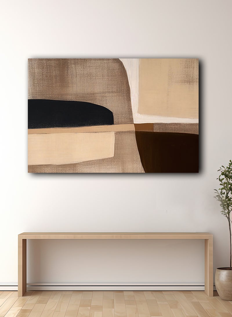 لوحة كانفاس على إطار خشبي بتصميم نمط فني عصري - Image 3