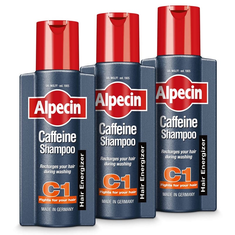 Alpecin Caffeine Shampoo C1 3 x 250 ml For natural hair growth
