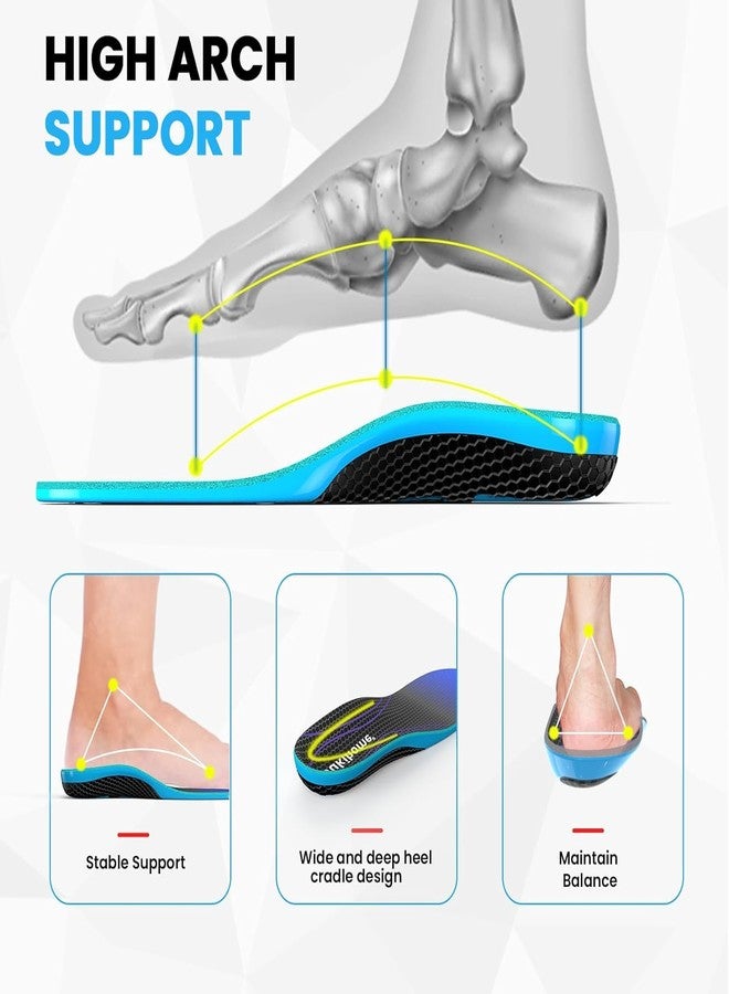 Bukihome Carbon Fiber Insoles for Men & Women - Bukihome（1 Pair） High Arch & Rigid Support - Non-Cleated Shoes - Running, Hiking - Basketball, Volleyball, Racquet Sports - Injury Prevention - L - Image 5