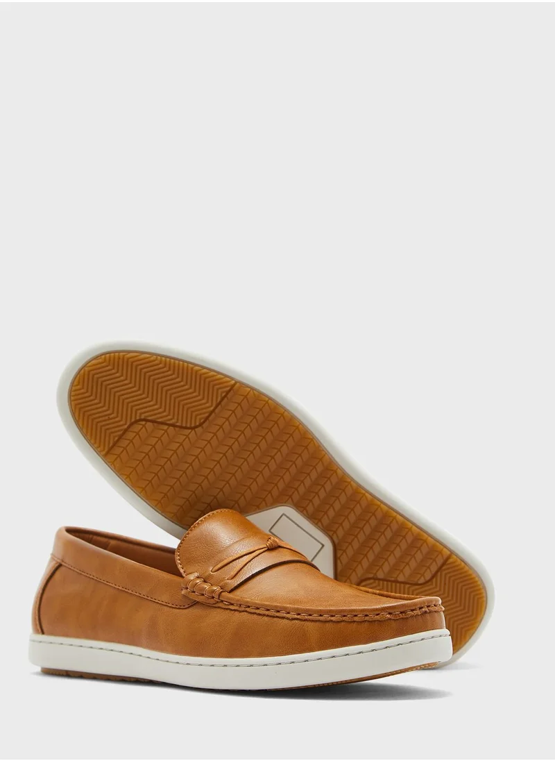 Robert Wood Faux Leather Casual Loafers