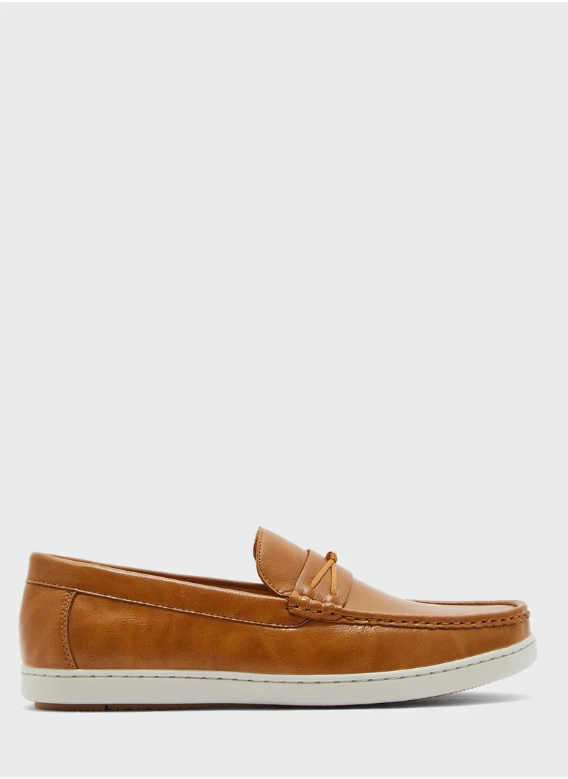 Robert Wood Faux Leather Casual Loafers