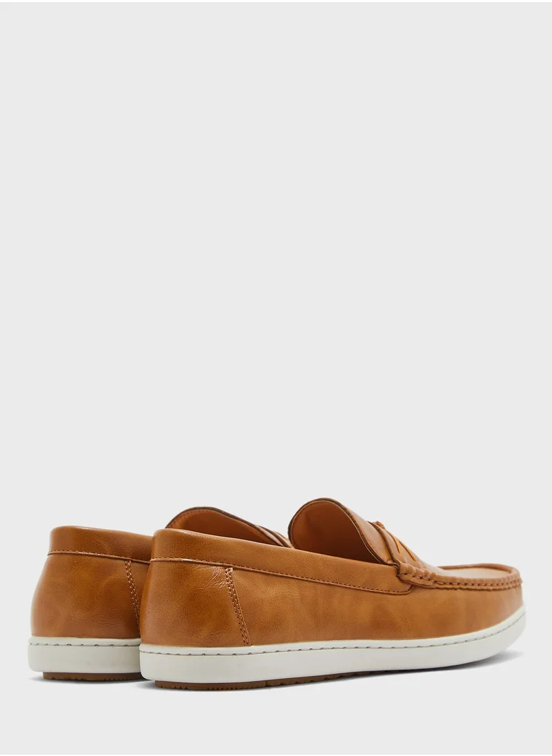 Robert Wood Faux Leather Casual Loafers