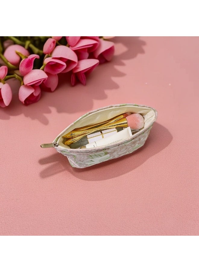 حقيبة مستحضرات تجميل مطبوعة بسحاب، تستخدم لتخزين مستحضرات التجميل ومنتجات العناية بالبشرة ولوازم الحمام وتخزين طلاء الأظافر وغيرها من مستلزمات التجميل، حقيبة سفر 26*18*5 سم - Image 5