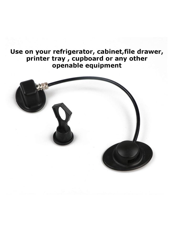 Generic Refrigerator Lock with with Magnetic, Black Refrigerator Lock Dorm Freezer Door Lock and Child Safety Cabinet Lock with Strong Adhesive, very convenient to unlock  - Image 4
