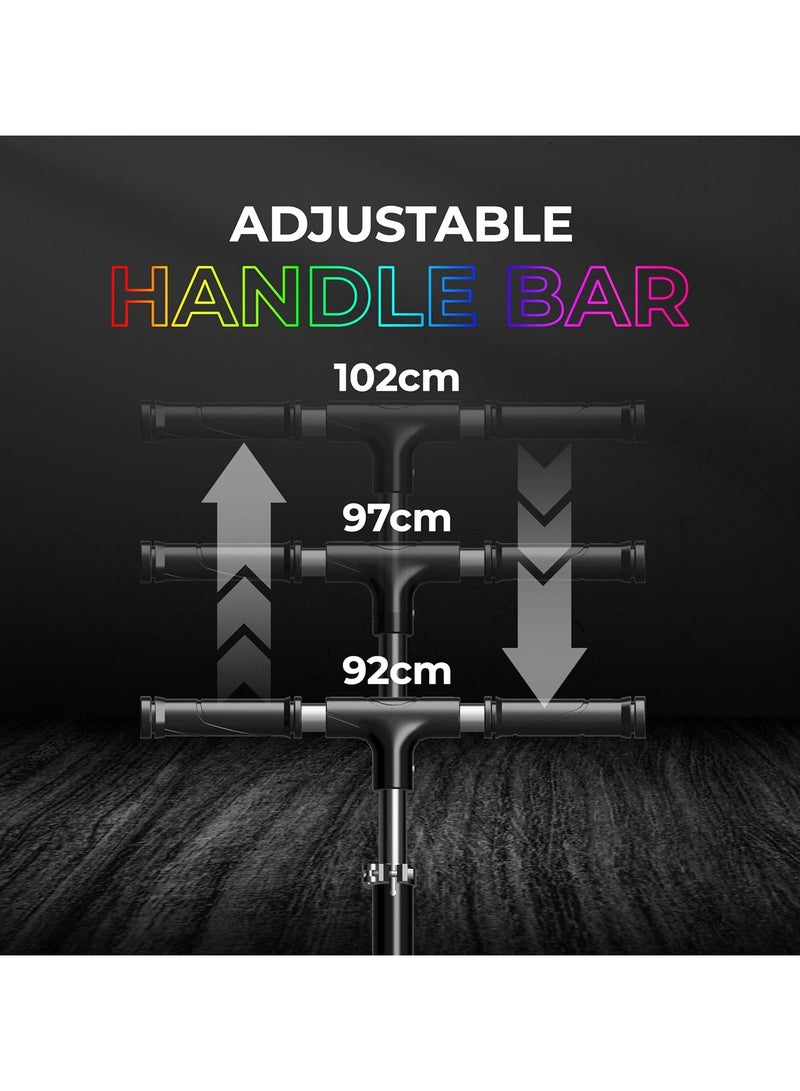 ليت سكوتر بولاريس القابل للطي ذو العجلتين من سبائك الألمنيوم مع إضاءة لافا  للأطفال - Image 5