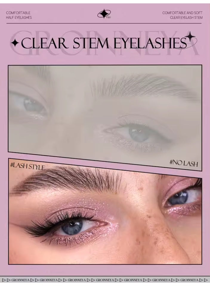 Natural Looking Cat Eye Lashes, 10 Pairs 3D False Eyelashes, Lightweight Reusable Eyelashes - Image 2