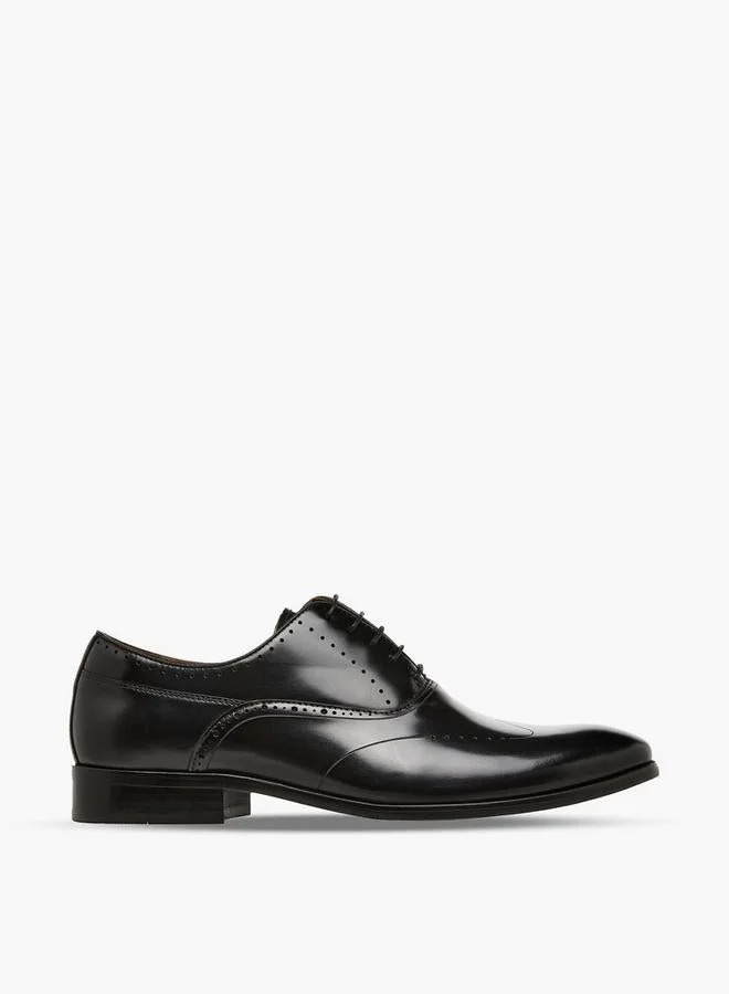 DUCHINI Men Lace-Up Leather Oxford Shoes