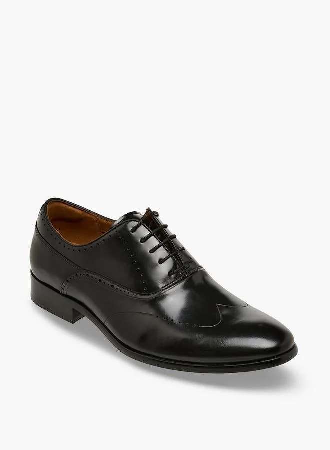 DUCHINI Men Lace-Up Leather Oxford Shoes