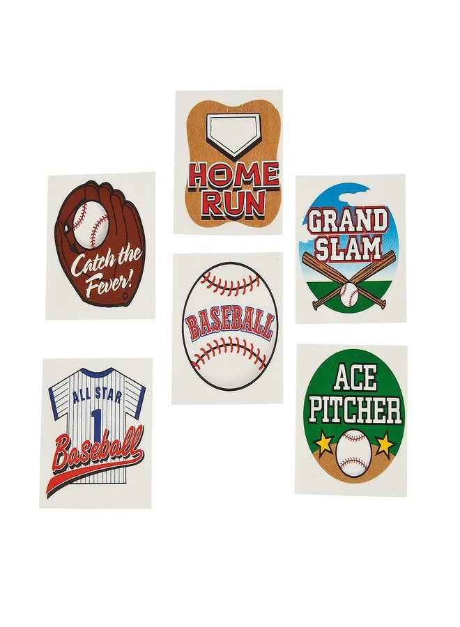 Fun Express BASEBALL TATTOOS (6DZ) - Apparel Accessories - 72 Pieces - Image 2