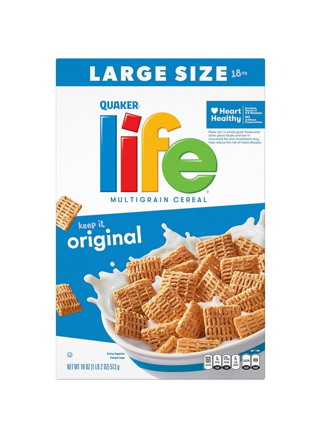 كويكر حبوب إفطار كويكر لايف الأصلية، 18 أونصة - Image 2