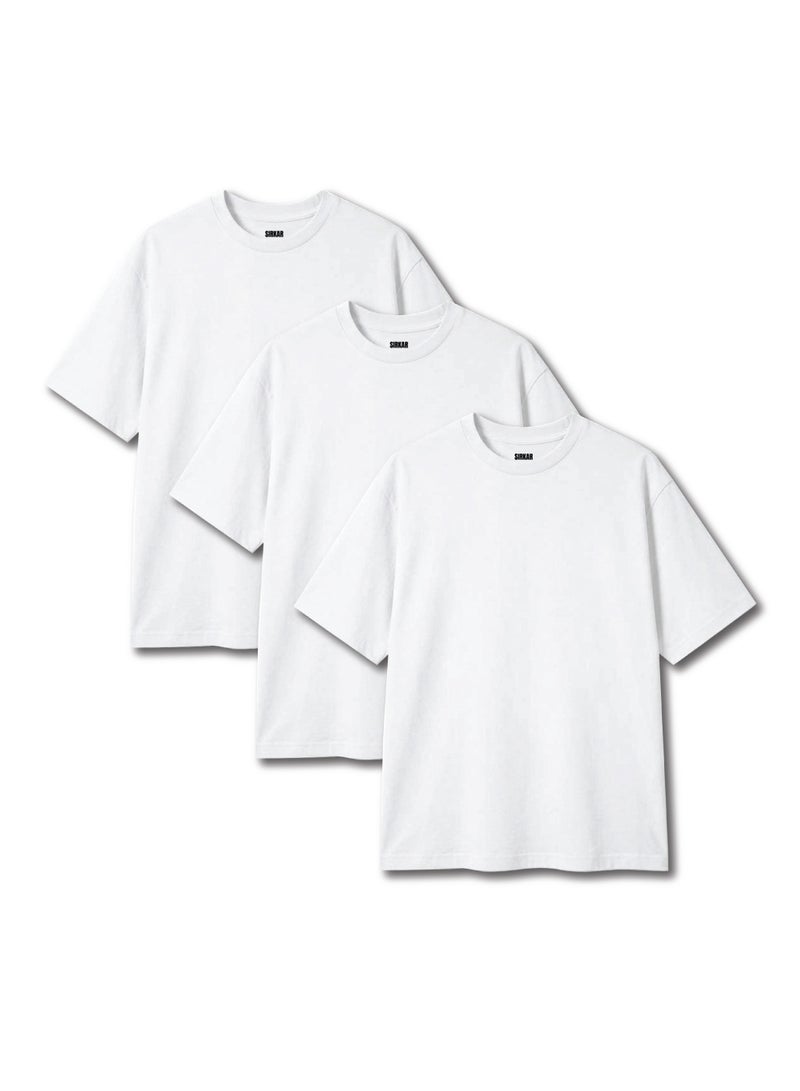 سيركار تيشيرتات أساسية كبيرة الحجم (عبوة من 3 قطع) - Image 1