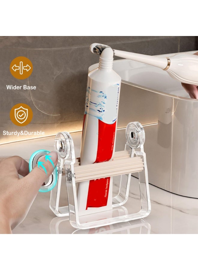 NajmStyle 2 Pack Toothpaste Squeezer, Tube Squeezer, Toothpaste Squeezer , Manual Rotation Tube Wringer, Transparent Toothpaste Tube Squeezer for Toothpaste Paint Tube Hair Color Dye Hand Cream for Artist (Black and White) - Image 3